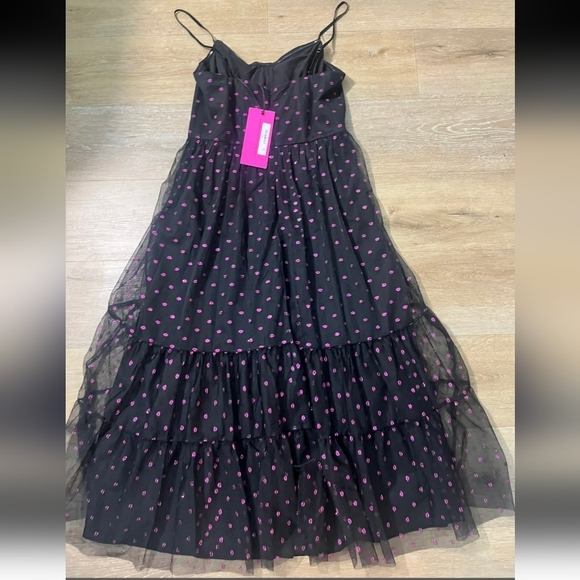 NWT Betsey Johnson Lips tulled Dress - Picture 2 of 5
